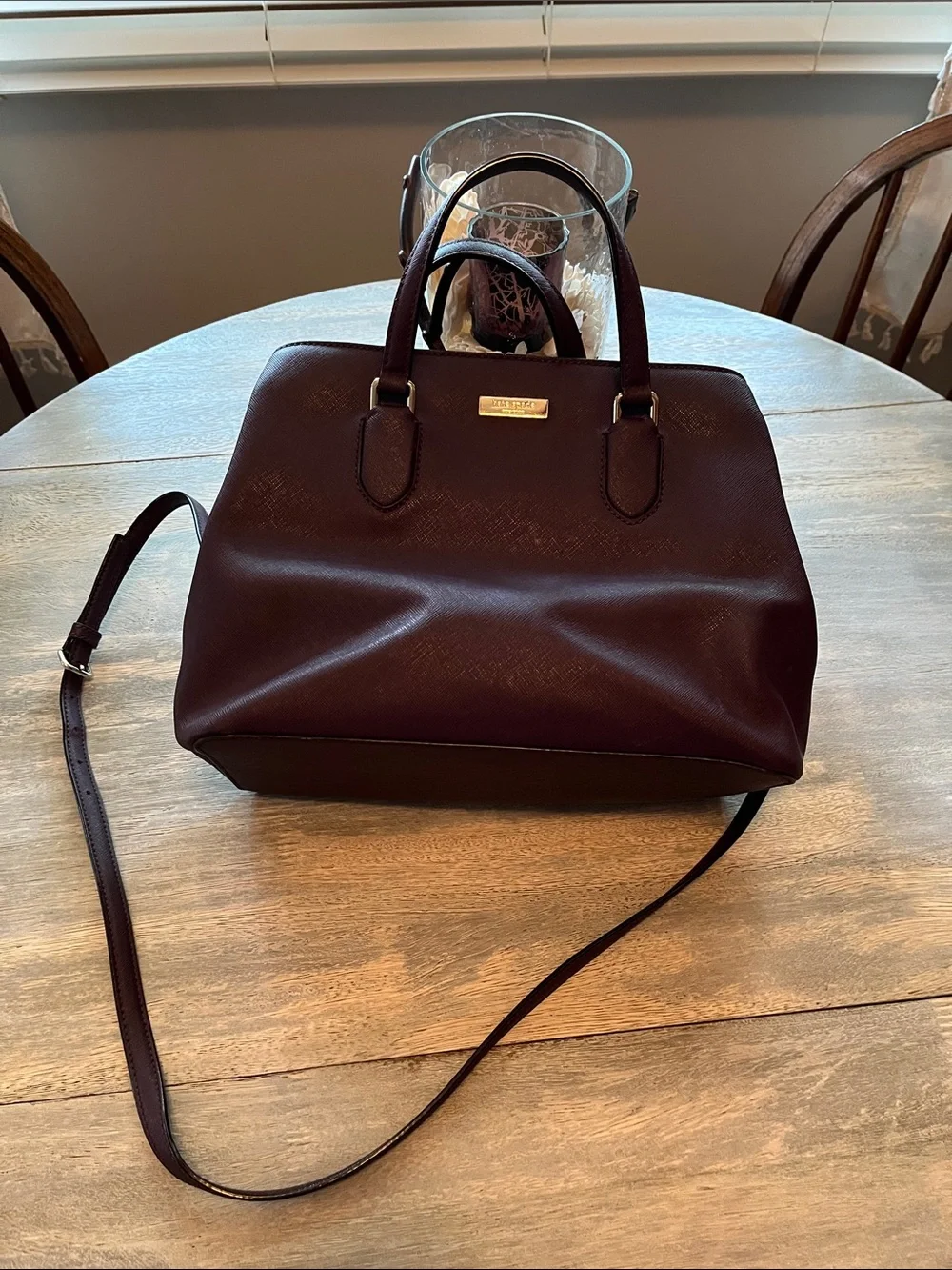 Final price! Kate Spade Structured Women's Satchel Bag in Deep Burgundy